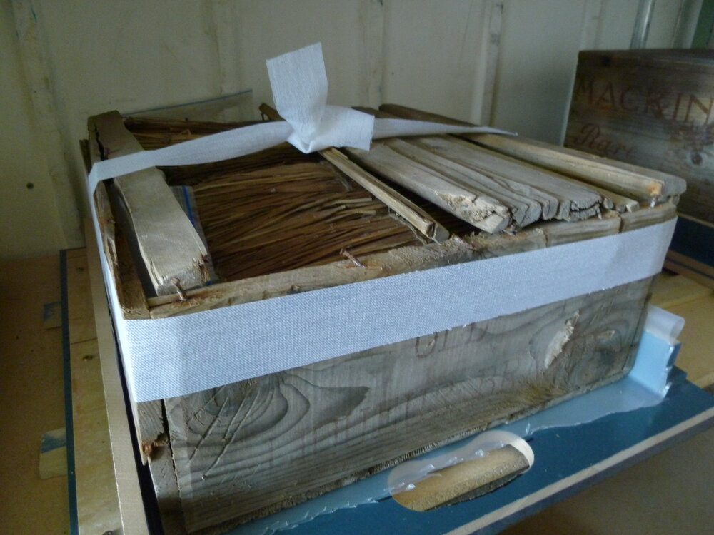 Case of brandy found at Shackleton's 'Nimrod' hut