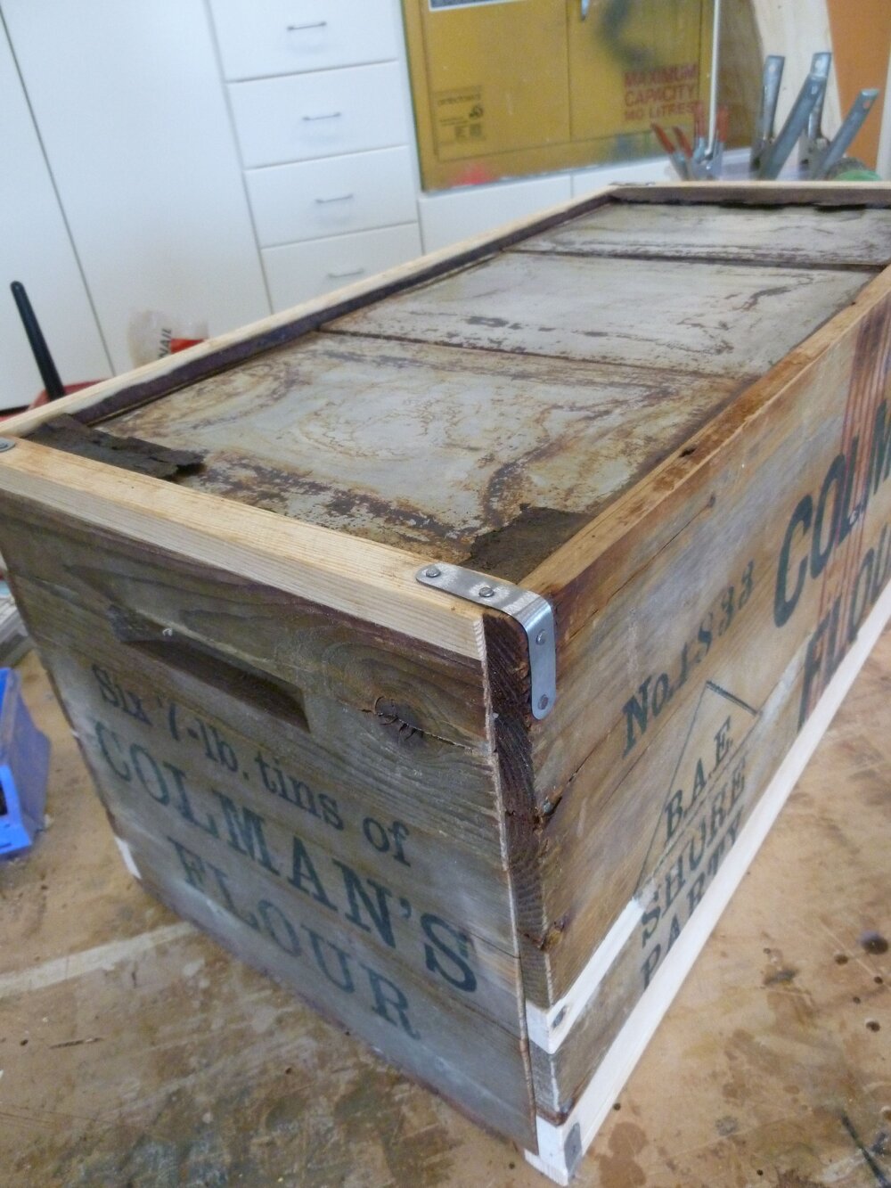 Re-housing tins in Colman's box (001)
