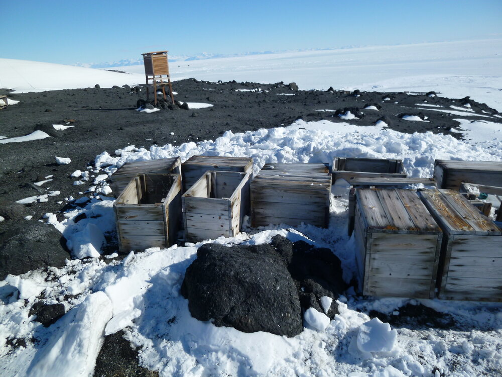 Fuel cache, Cape Evans