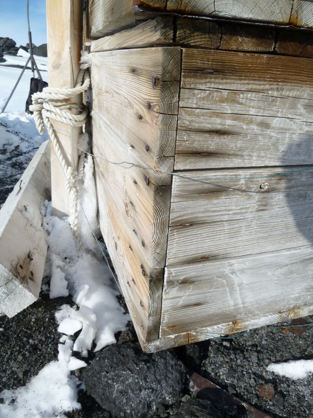 Detail of fuel box, Cape Evans (001)