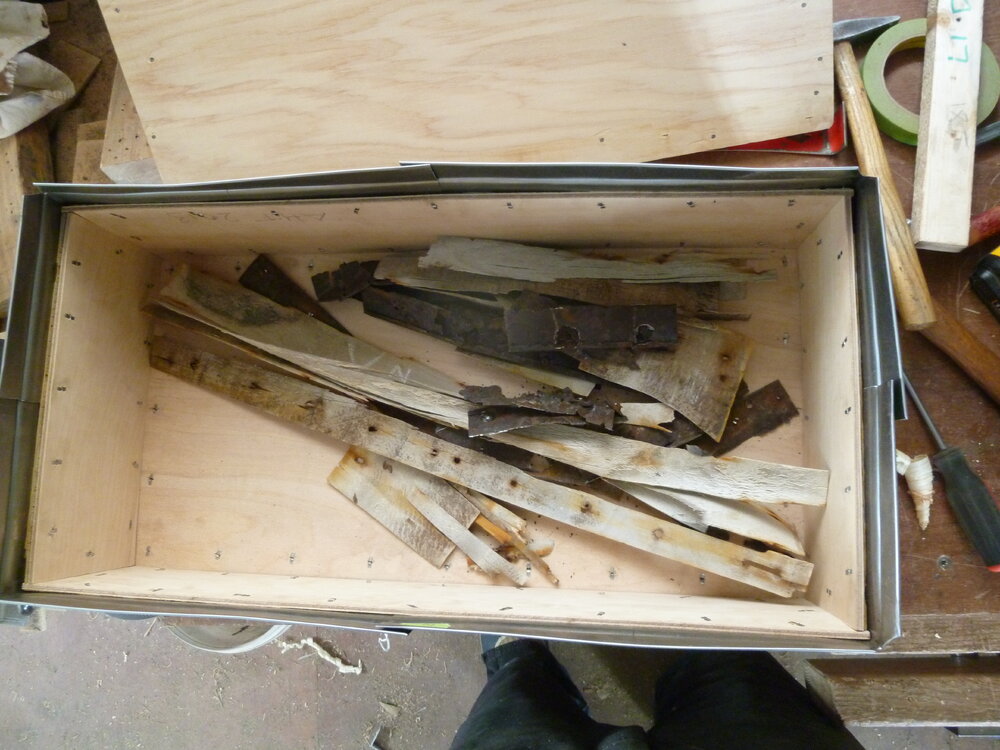 Venesta case parts inside Venesta case