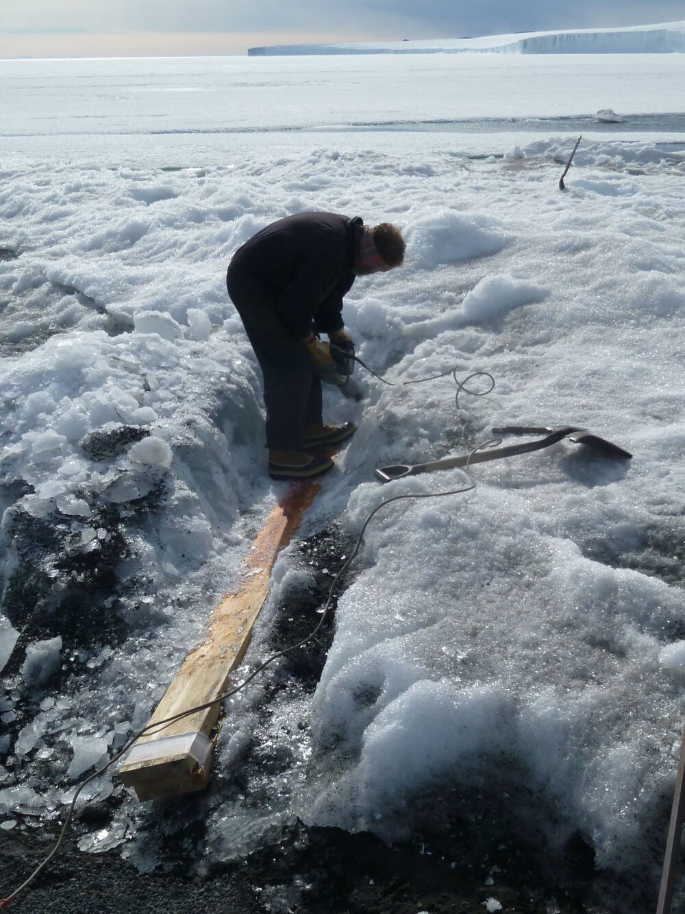 Kevin de Silva ice drilling