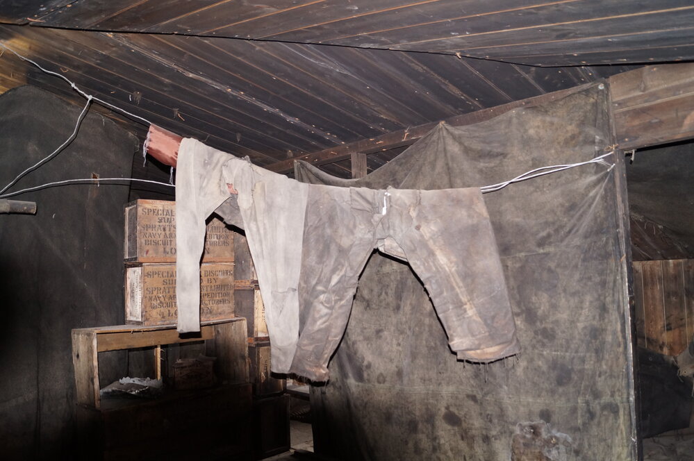 Ross Sea Party clothing, above blubber stove (001)
