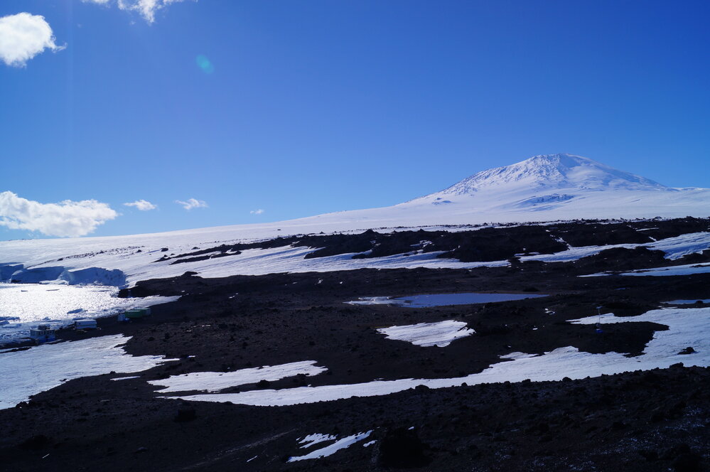 Mount Erebus from Cape Evans