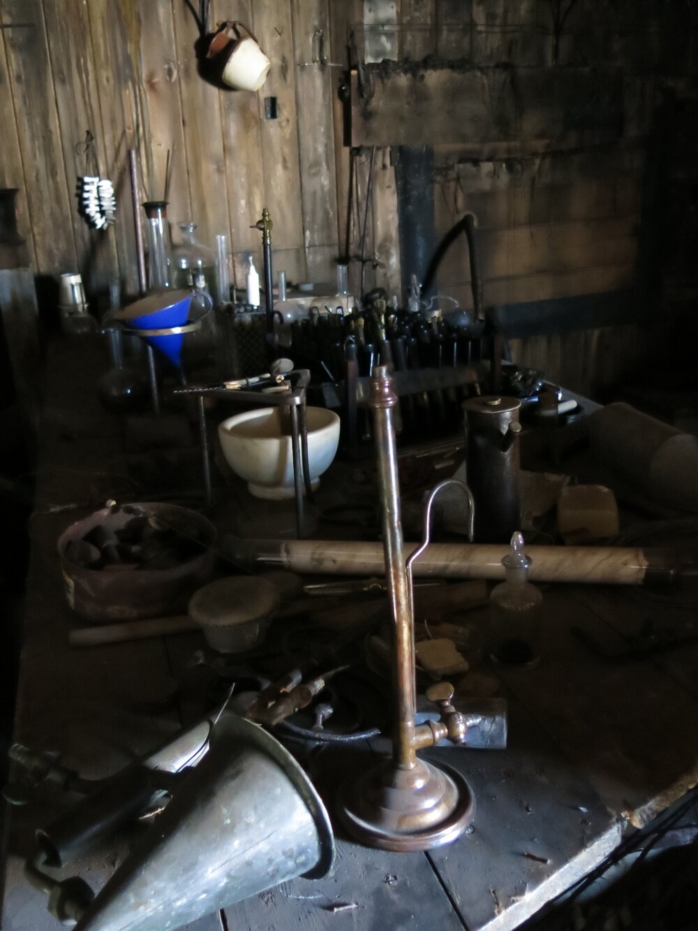 2013-14 Artefacts in the Physical Laboratory inside Scott's 'Terra Nova' hut, Cape Evans (001)