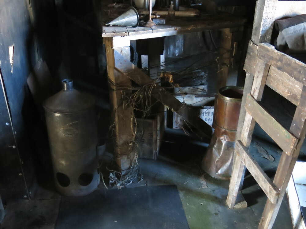 2013-14 Artefacts in the Physical Laboratory inside Scott's 'Terra Nova' hut, Cape Evans (002)