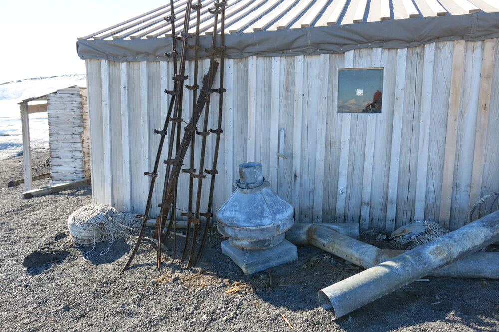 2013-14 Artefacts outside Scott's 'Terra Nova' hut, Cape Evans (002)