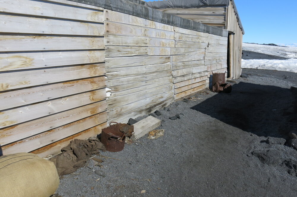 2013-14 Artefacts outside Scott's 'Terra Nova' hut, Cape Evans (018)