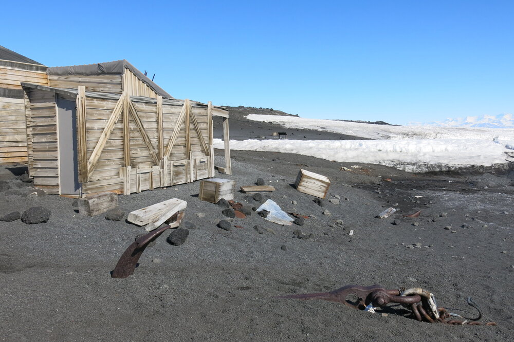 2013-14 Artefacts outside Scott's 'Terra Nova' hut, Cape Evans (025)