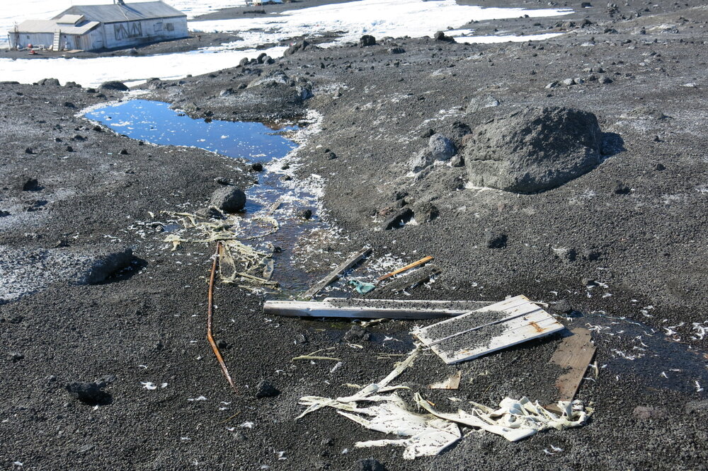 2013-14 Wood and textile fragments in the environment, Cape Evans