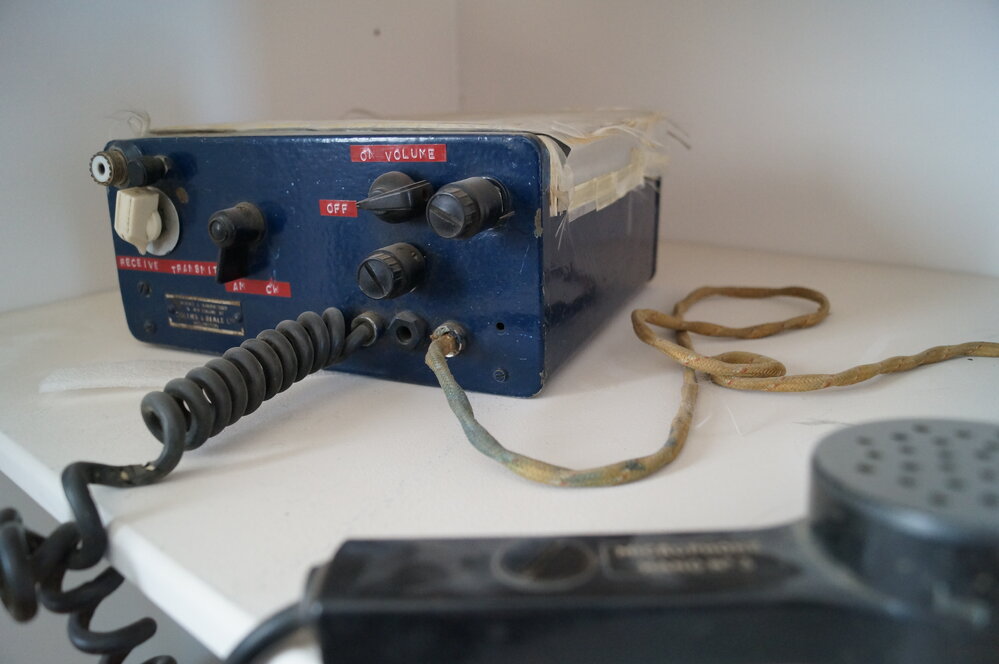 2013-14 Arrival Heights transceiver inside Hillary's TAE/IGY hut, Pram Point