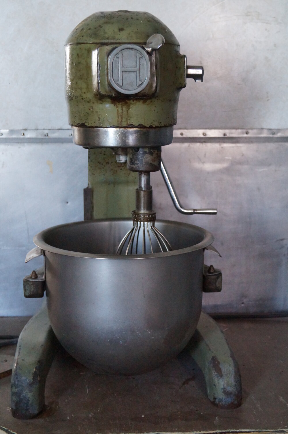 2013-14 Hobart mixer inside Hillary's TAE/IGY hut, Pram Point