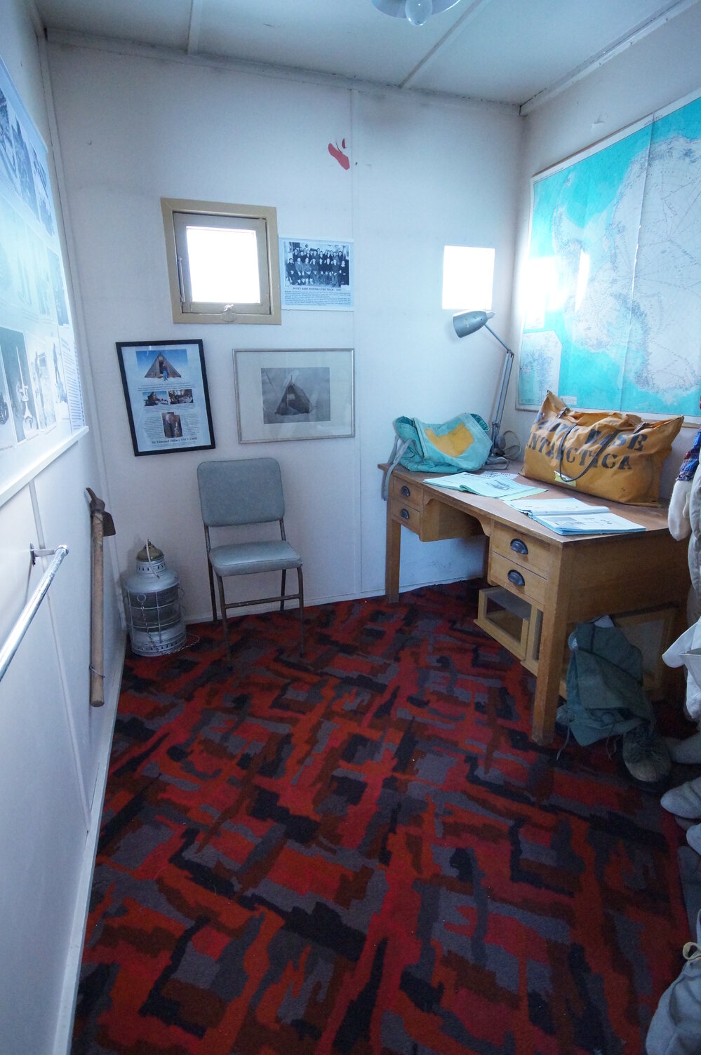 2013-14 Hillary's Room inside Hillary's TAE/IGY hut, Pram Point