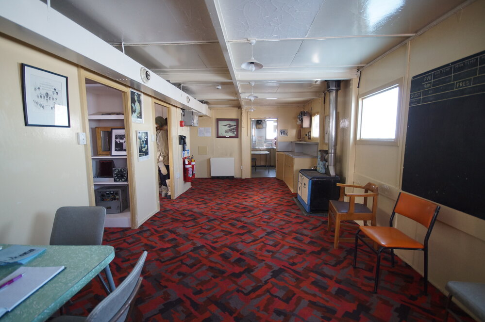 2013-14 Messroom inside Hillary's TAE/IGY hut, Pram Point