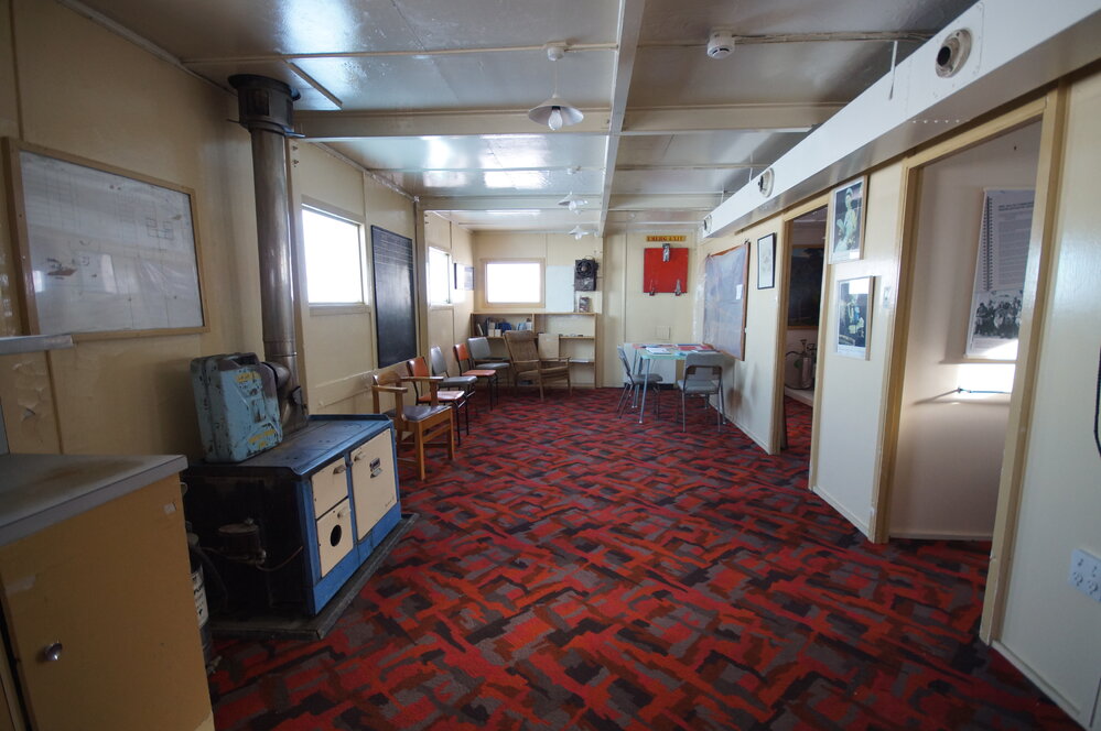 2013-14 Messroom inside Hillary's TAE/IGY hut, Pram Point