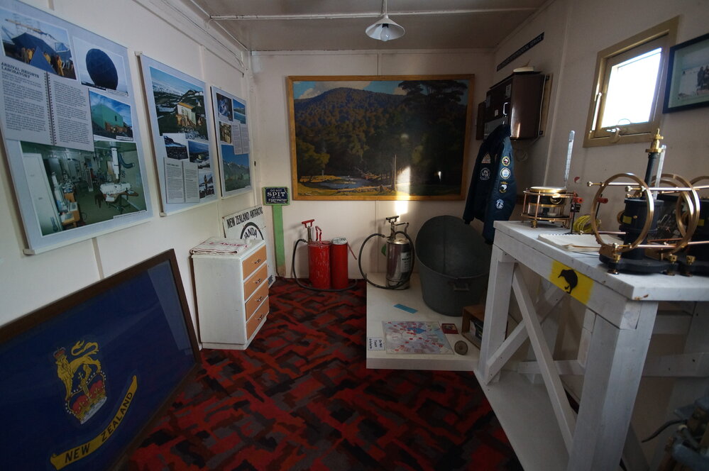 2013-14 Radio room inside Hillary's TAE/IGY hut, Pram Point