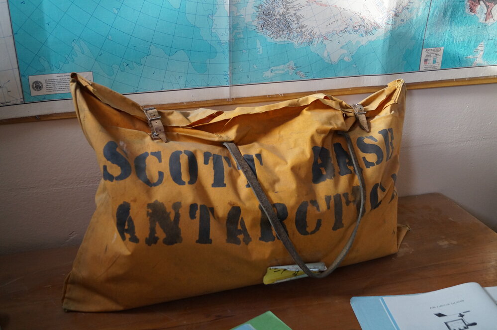 2013-14 Kit bag inside Hillary's TAE/IGY hut, Pram Point