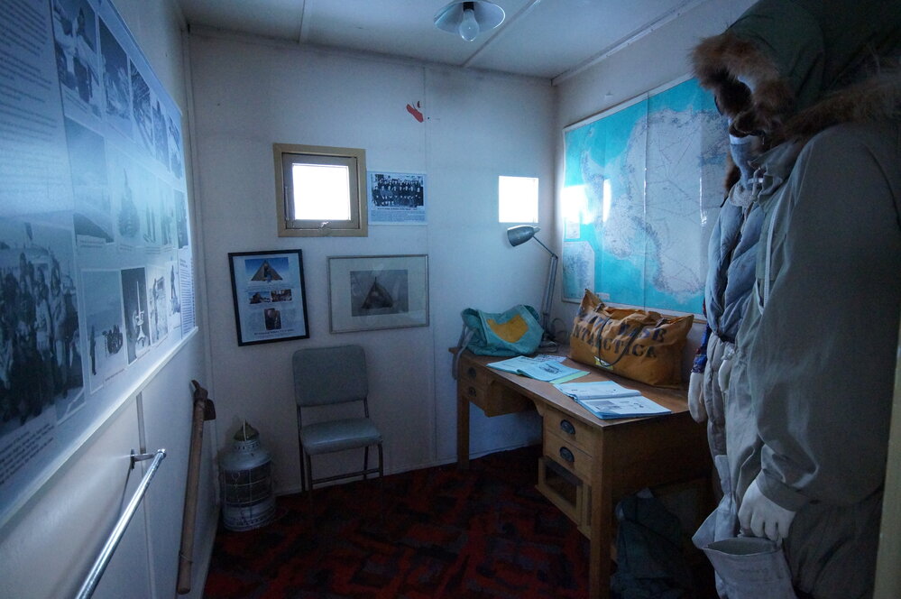 2013-14 Hillary's room inside Hillary's TAE/IGY hut, Pram Point