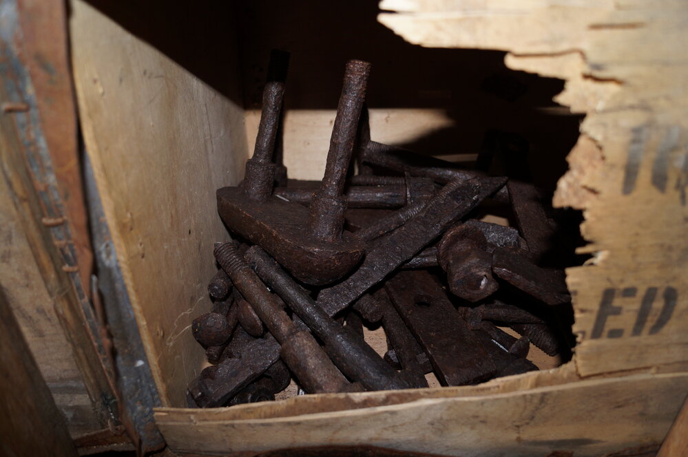 Artefact location plan, corridor in Shackleton's 'Nimrod' hut (005)