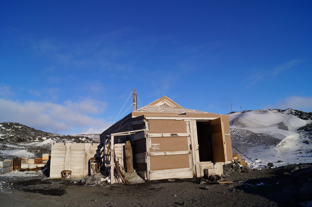 Shackleton's 'Nimrod' hut, northwest aspect