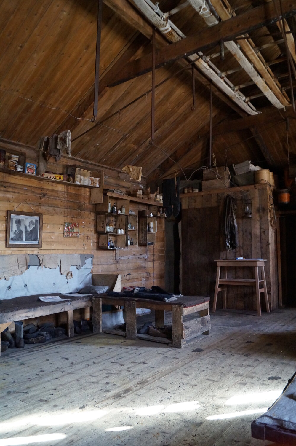 Looking southwest, Shackleton's 'Nimrod' hut
