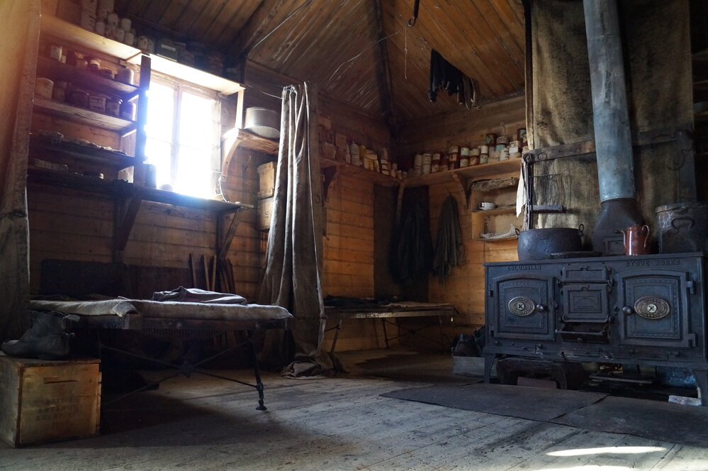 Looking northeast, Shackleton's 'Nimrod' hut