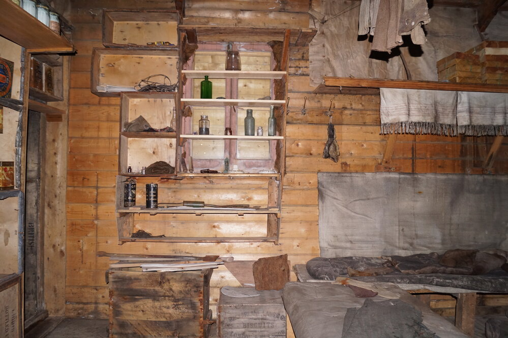 North wall, Shackleton's 'Nimrod' hut