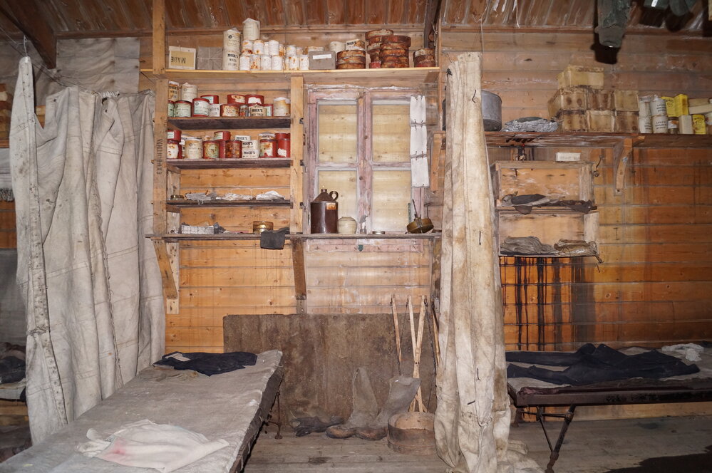 North wall Shackleton's 'Nimrod' hut (001)