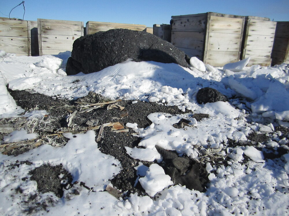 Fuel box cache at Cape Evans