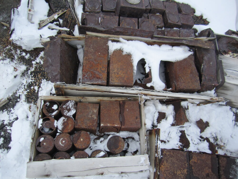 Baking powder tins from Southern Food cache
