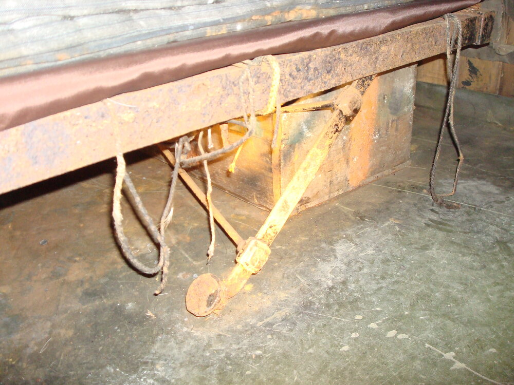 Bed frame belonging to Sir Robert Falcon Scott, Scott's 'Terra Nova' Hut