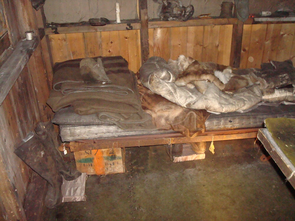 Bed frame belonging to Sir Robert Falcon Scott, Scott's 'Terra Nova' Hut (003)