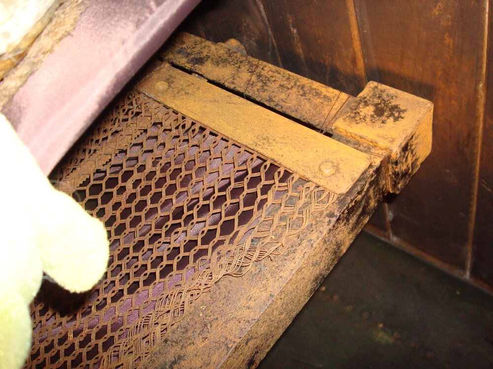 Bed frame belonging to Edward Evans, Scott's 'Terra Nova' Hut (001)