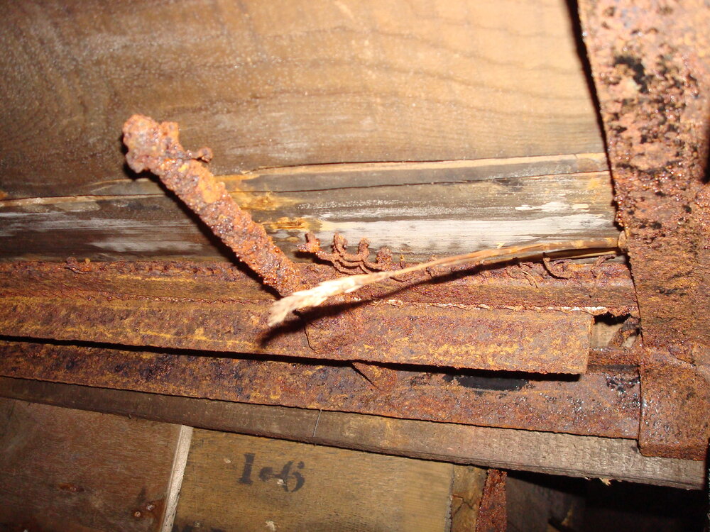Bed frame belonging George Simpson, Scott's 'Terra Nova' Hut