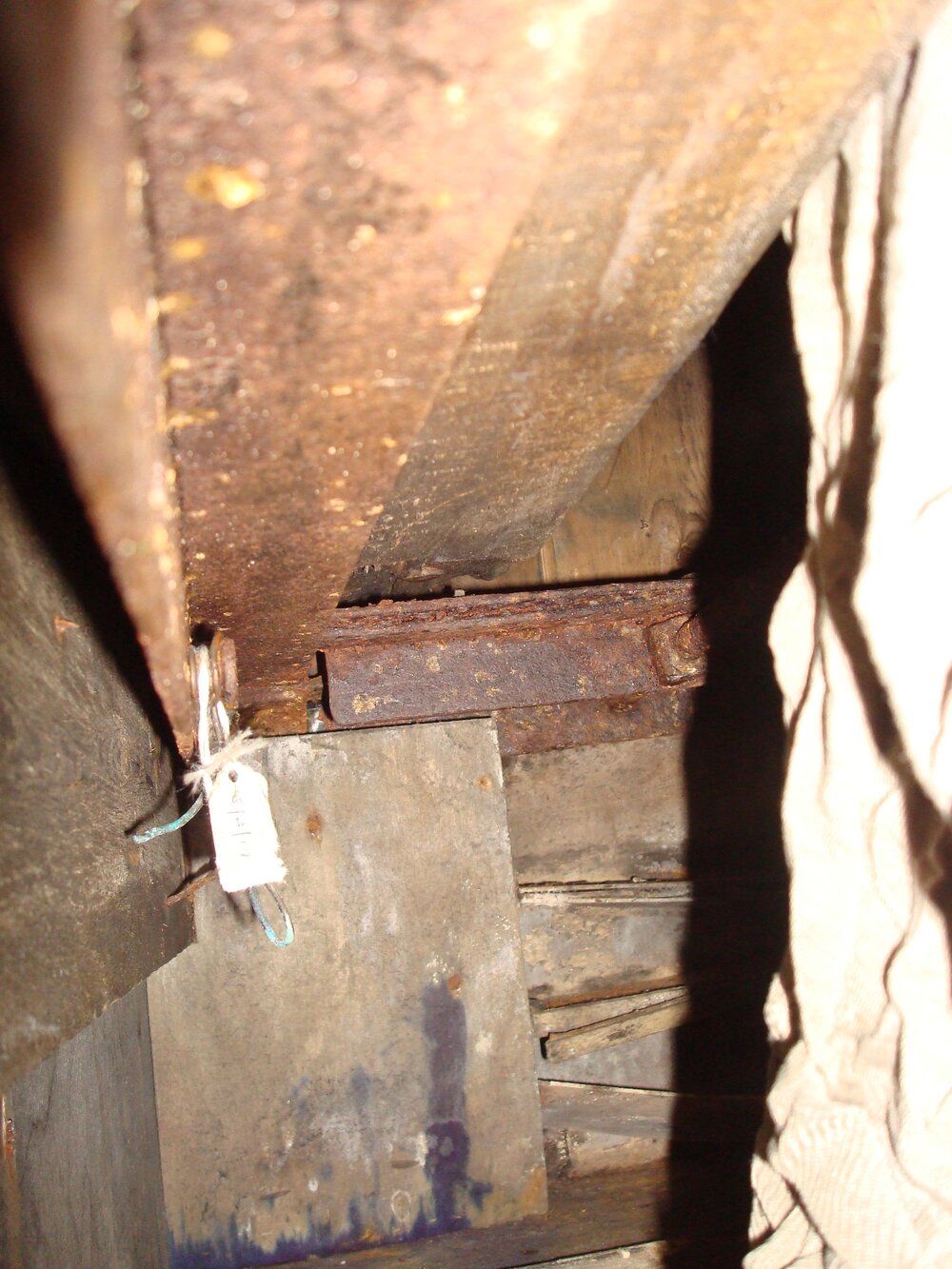 Bed frame belonging to Edward Nelson, Scott's 'Terra Nova' Hut 