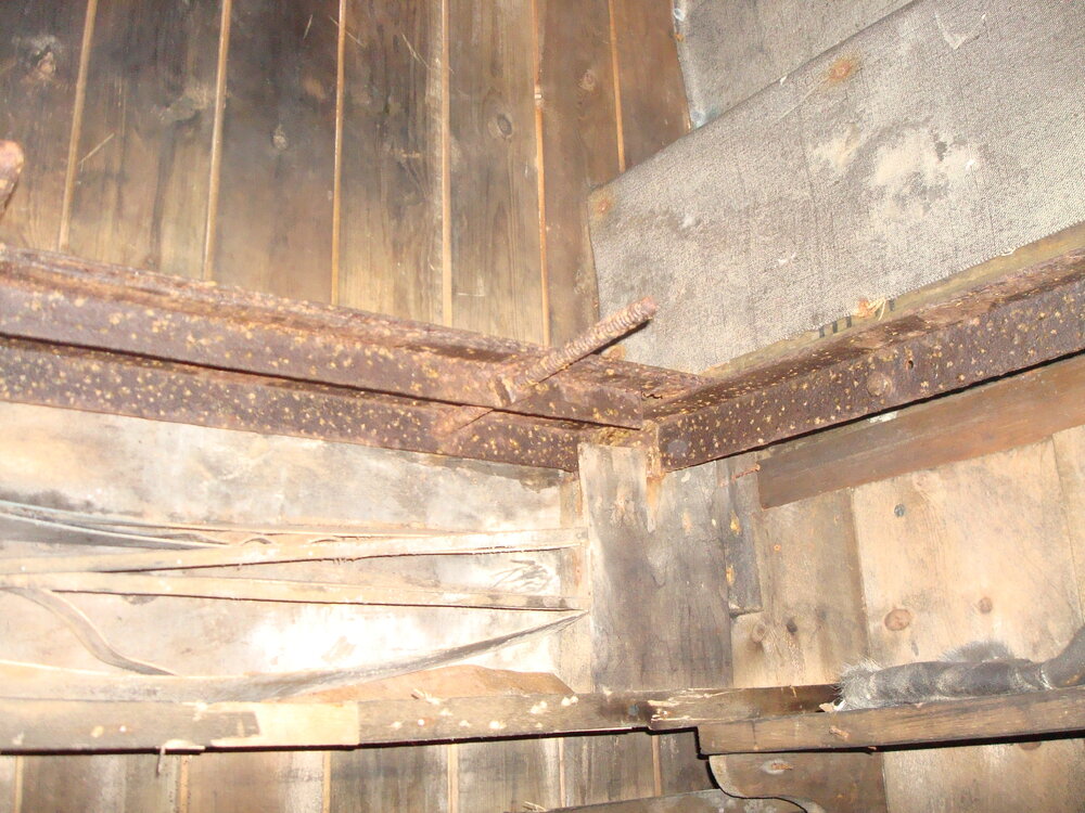 Bed frame belonging to Edward Nelson, Scott's 'Terra Nova' Hut (001)