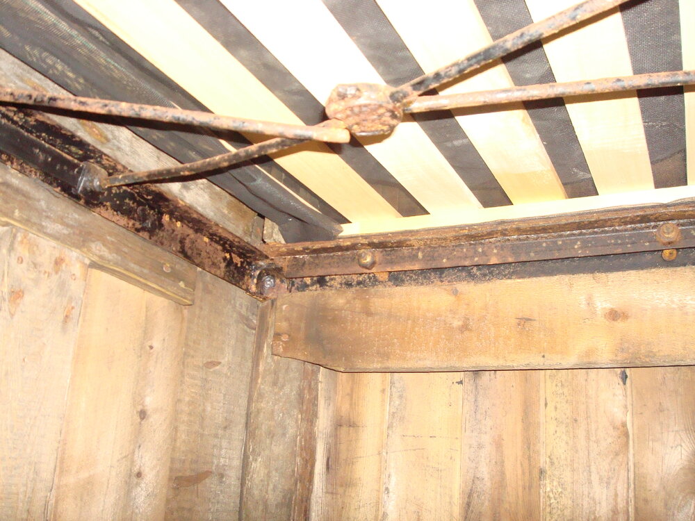 Bed frame belonging to Frank Debenham, Scott's 'Terra Nova' Hut