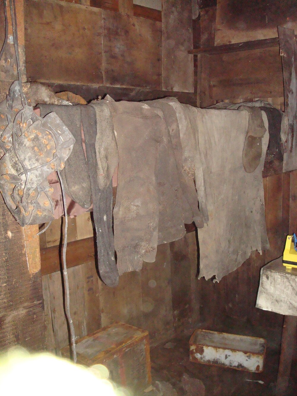 Bed frame belonging to Frank Debenham, Scott's 'Terra Nova' Hut (001)