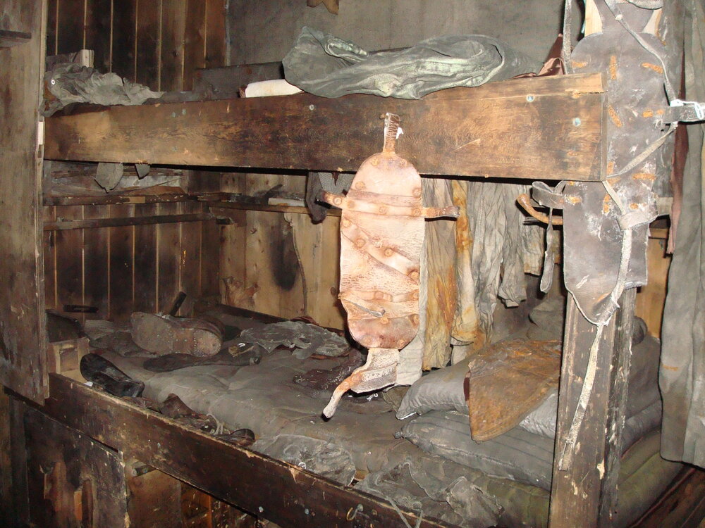 The bunks of Day and Nelson, Scott's 'Terra Nova' Hut (001)