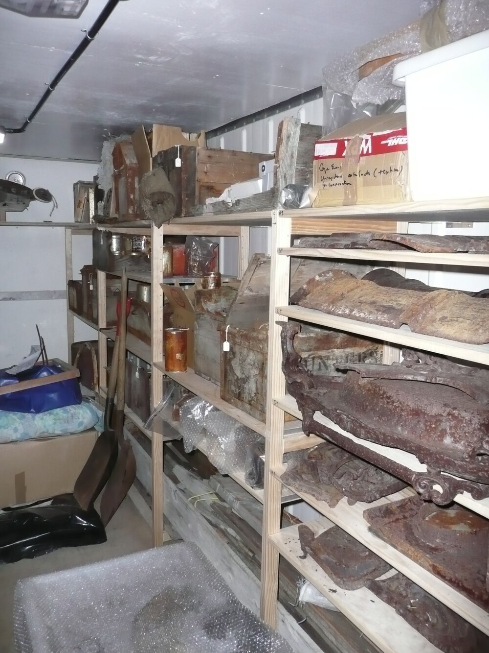 Artefacts stored in container, Scott Base (009)
