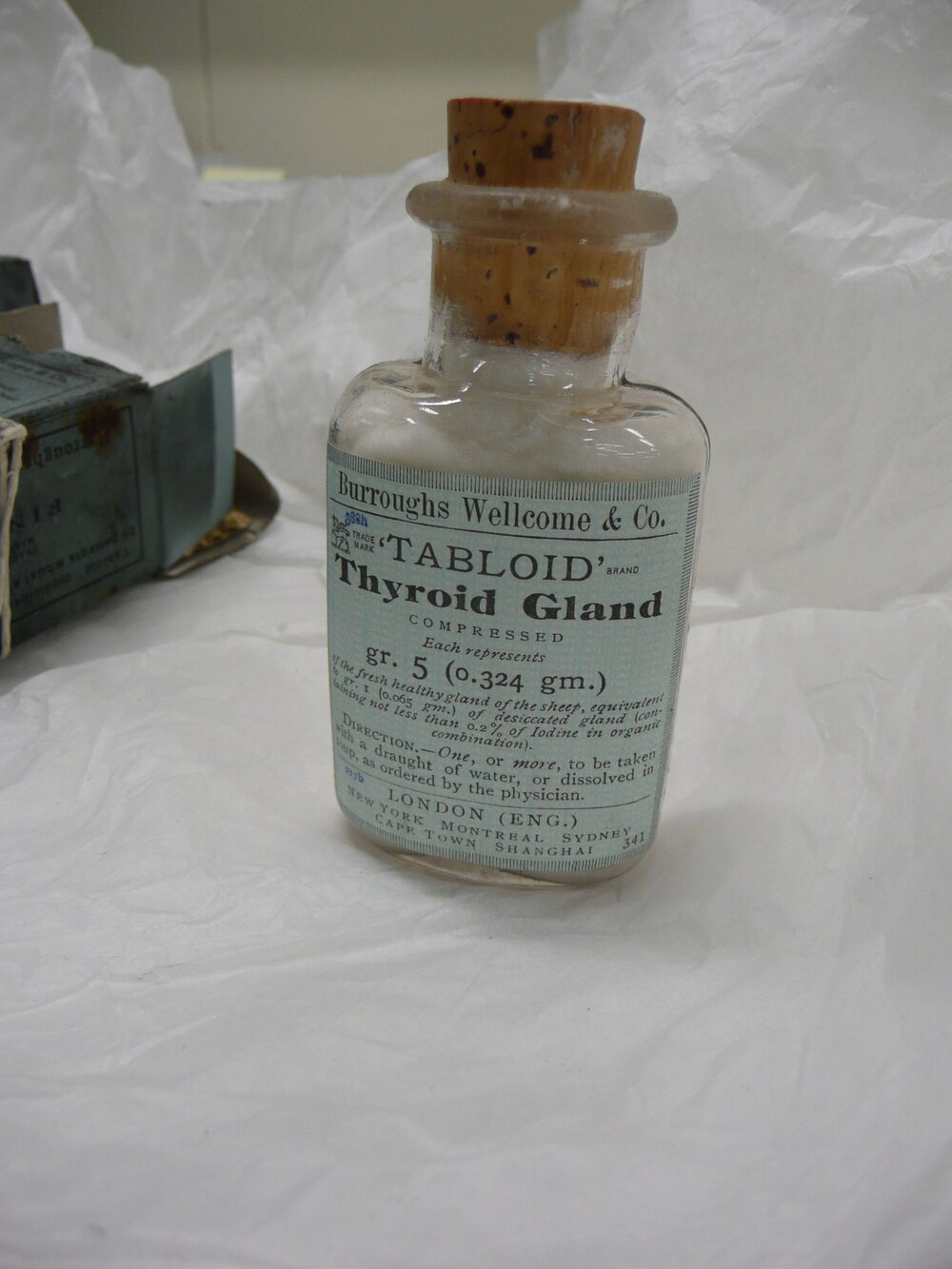 Tabloid' Thyroid Gland medicine bottle