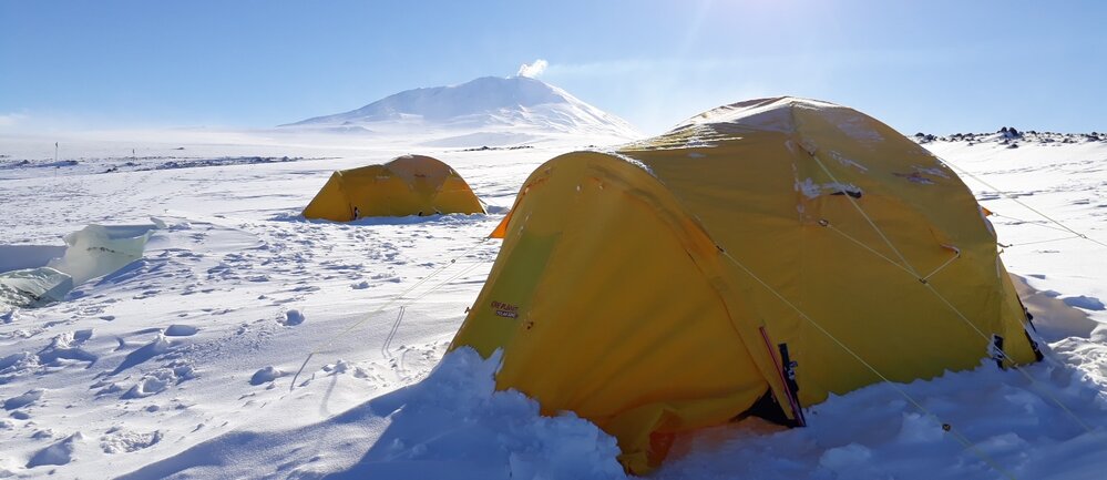 2017-18 Cape Evans field camp tents
