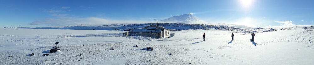 2017-18 Scott's 'Terra Nova' hut, environs and Mount Erebus