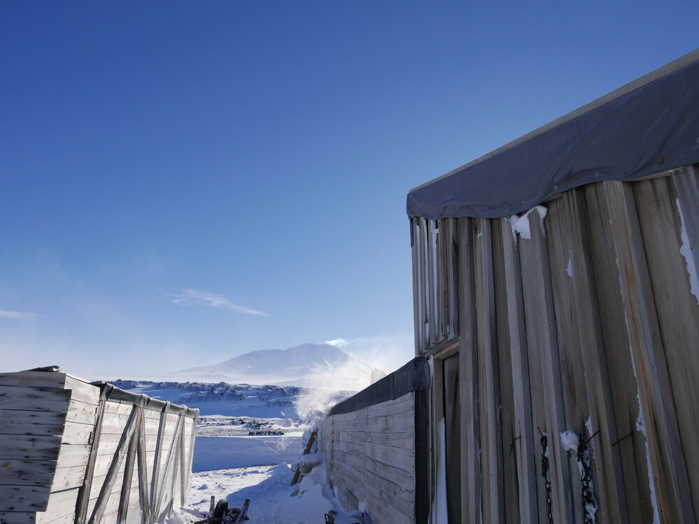 2017-18 Scott's 'Terra Nova' hut and Mount Erebus