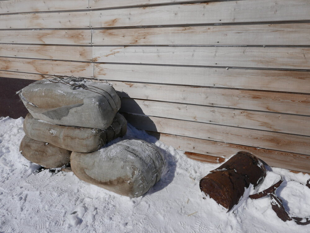 2017-18 Scott's 'Terra Nova' hut, fodder bales