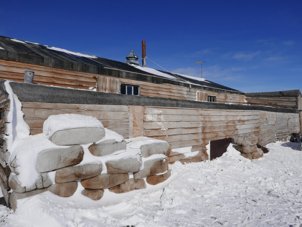 2017-18 Scott's 'Terra Nova' hut, fodder bales