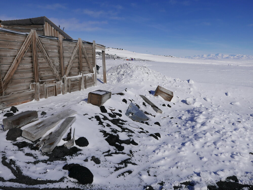 2017-18 Scott's 'Terra Nova' hut, artefacts North of Latrine