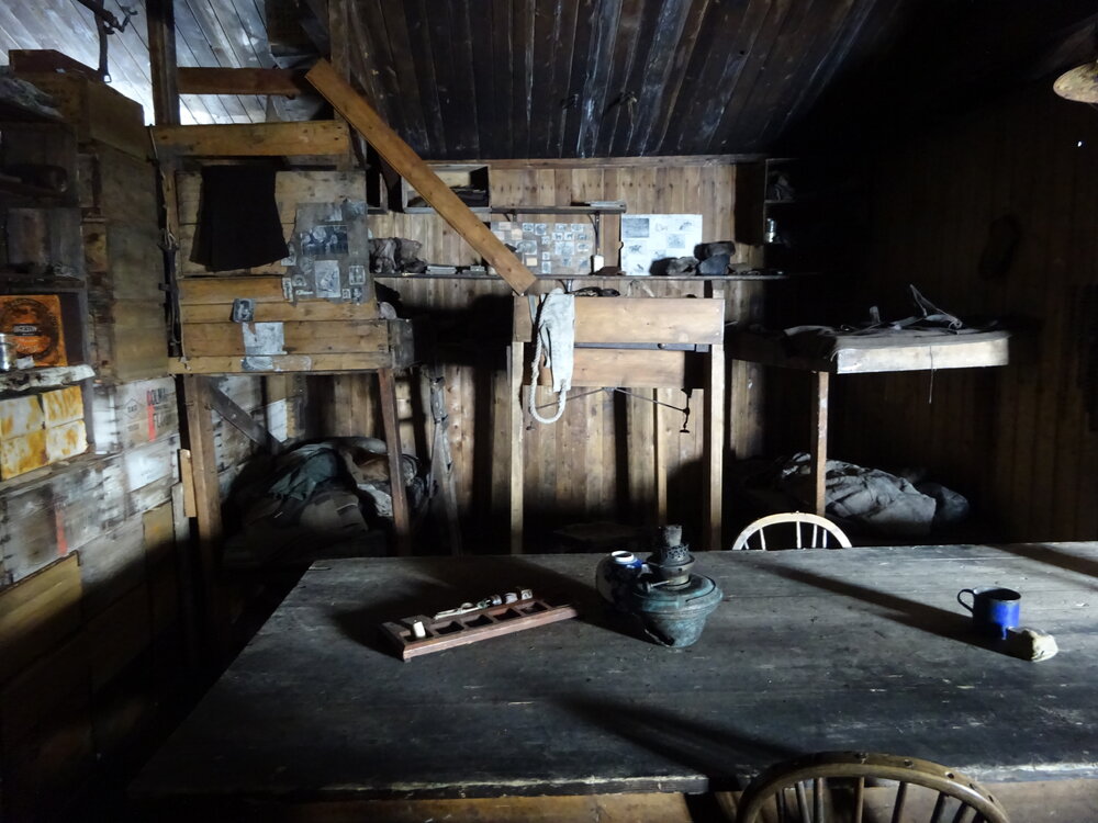 2017-18 Scott's 'Terra Nova' hut, interior, The Tenements