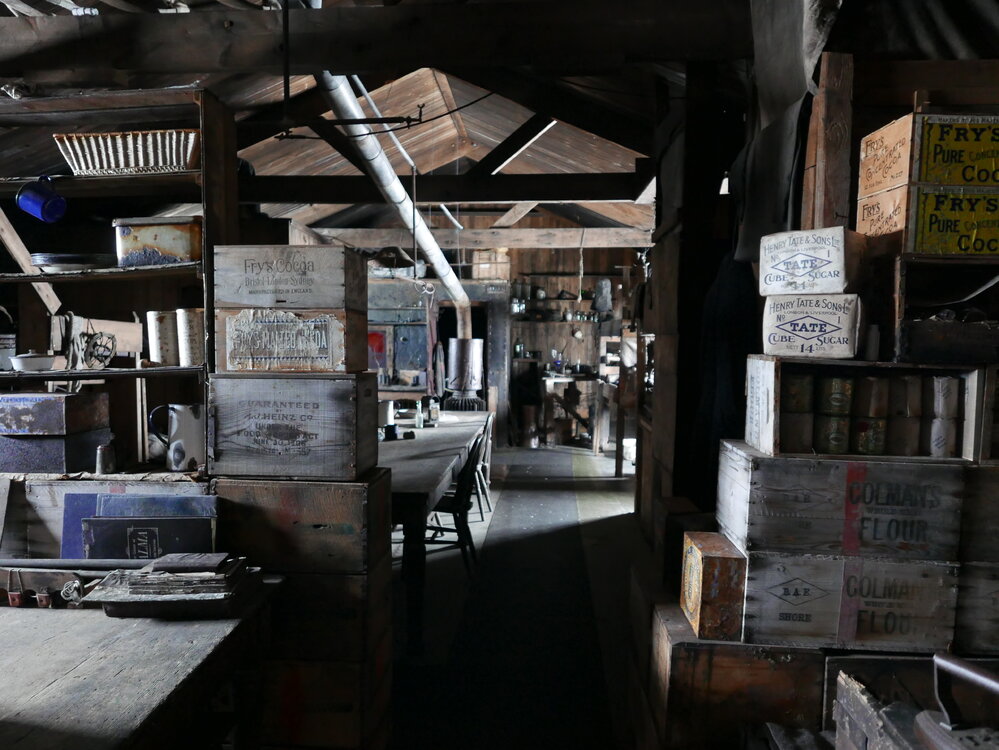 2017-18 Scott's 'Terra Nova' hut, interior, looking East
