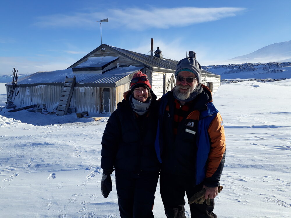 2017-18 Antarctic Heritage Trust's Lizzie Meek and Al Fastier